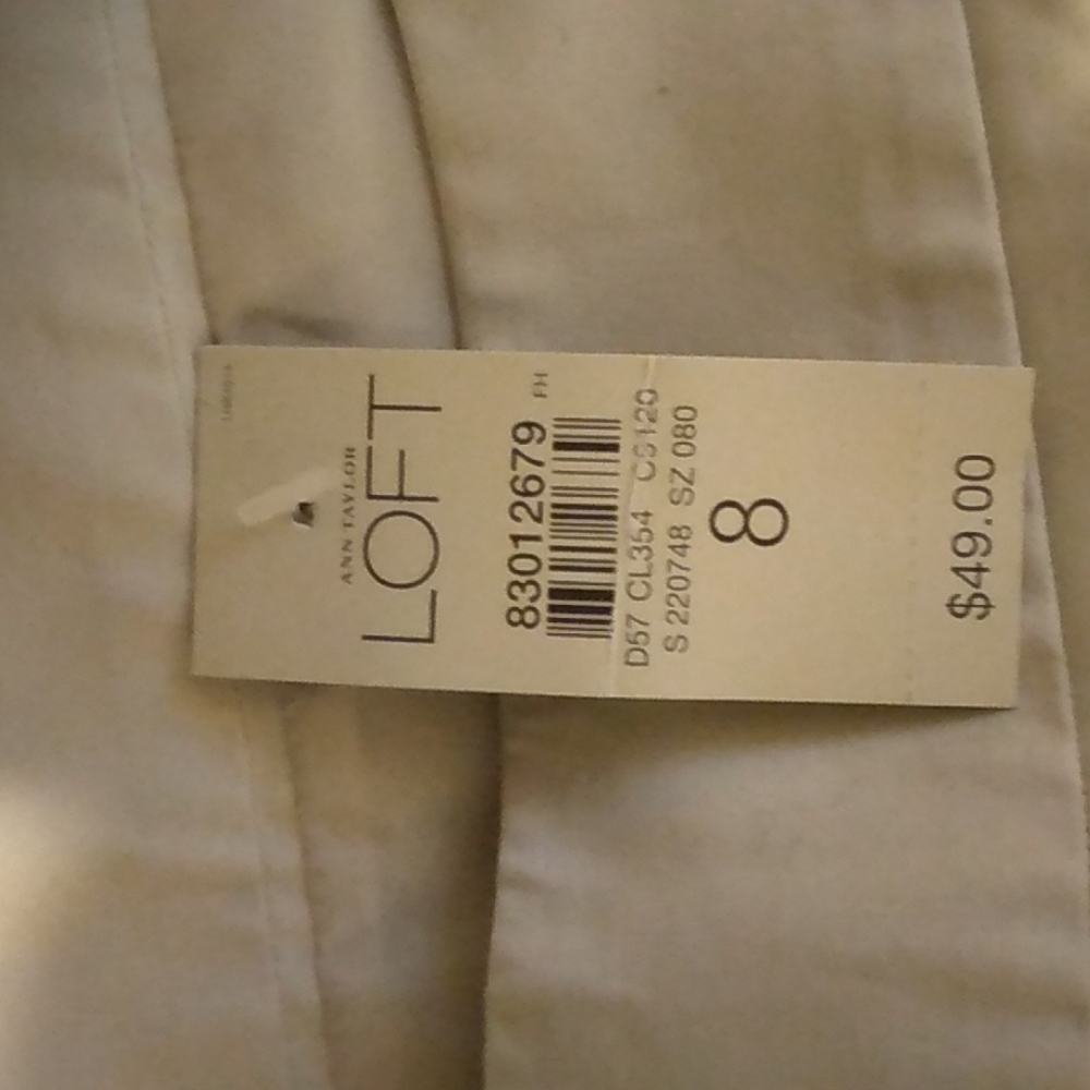 LOFT Off-White Midi Skirt - Picture 6 of 6
